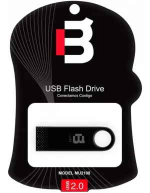 Memoria Flash Usb Blackpcs Mu2108 Bl 64 64 Gb Metalica Negro