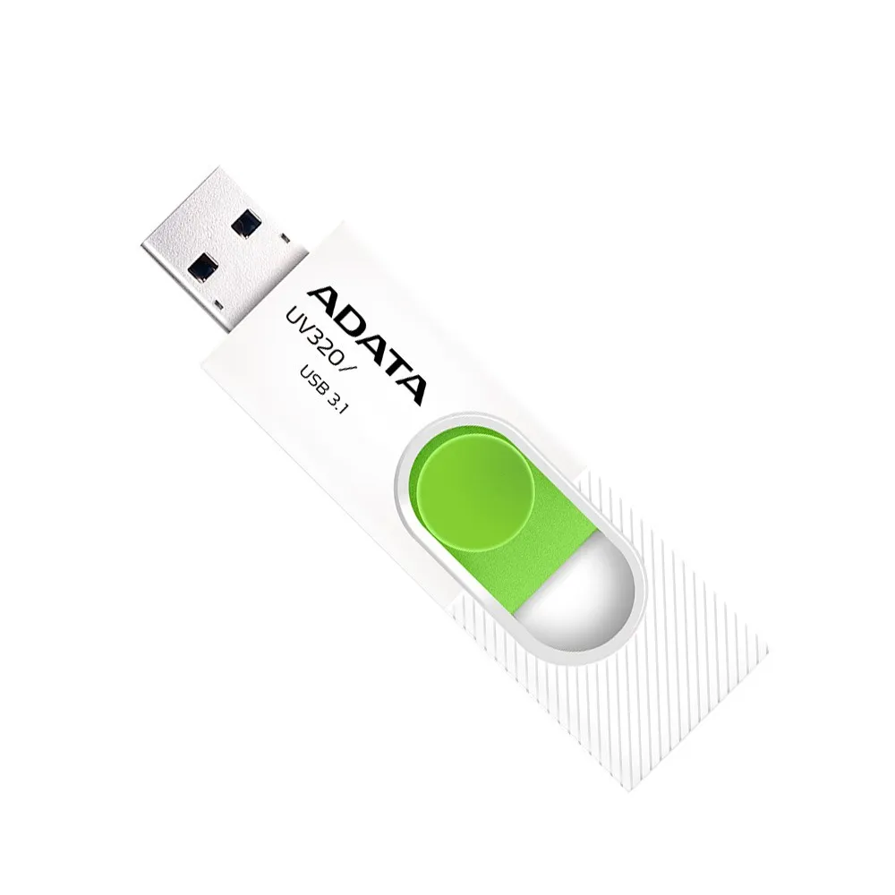 Memoria Usb Adata Uv320 128 Gb 3.1 Color Blanco Verde
