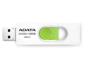 Memoria Usb Adata Uv320, 16 Gb, Usb 3.1, Blanco / Verde