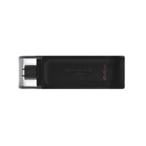 Memoria USB Kingston DataTraveler 70, 64GB, USB-C 3.2, Negro