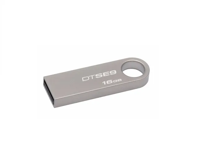 Memoria USB Kingston DataTraveler SE9, 16GB, USB 2.0, Plata