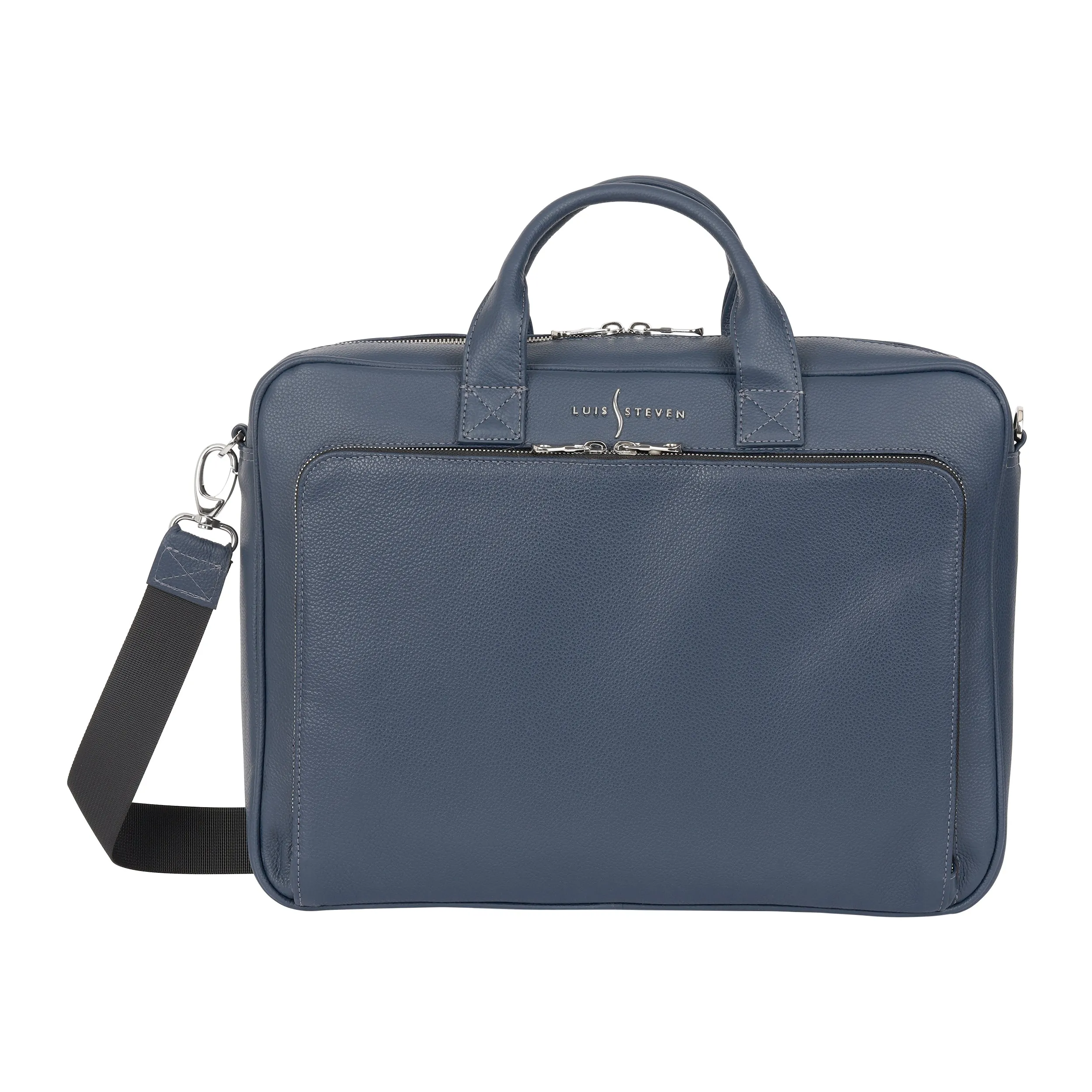 Men's Briefcase - Blue Pebble