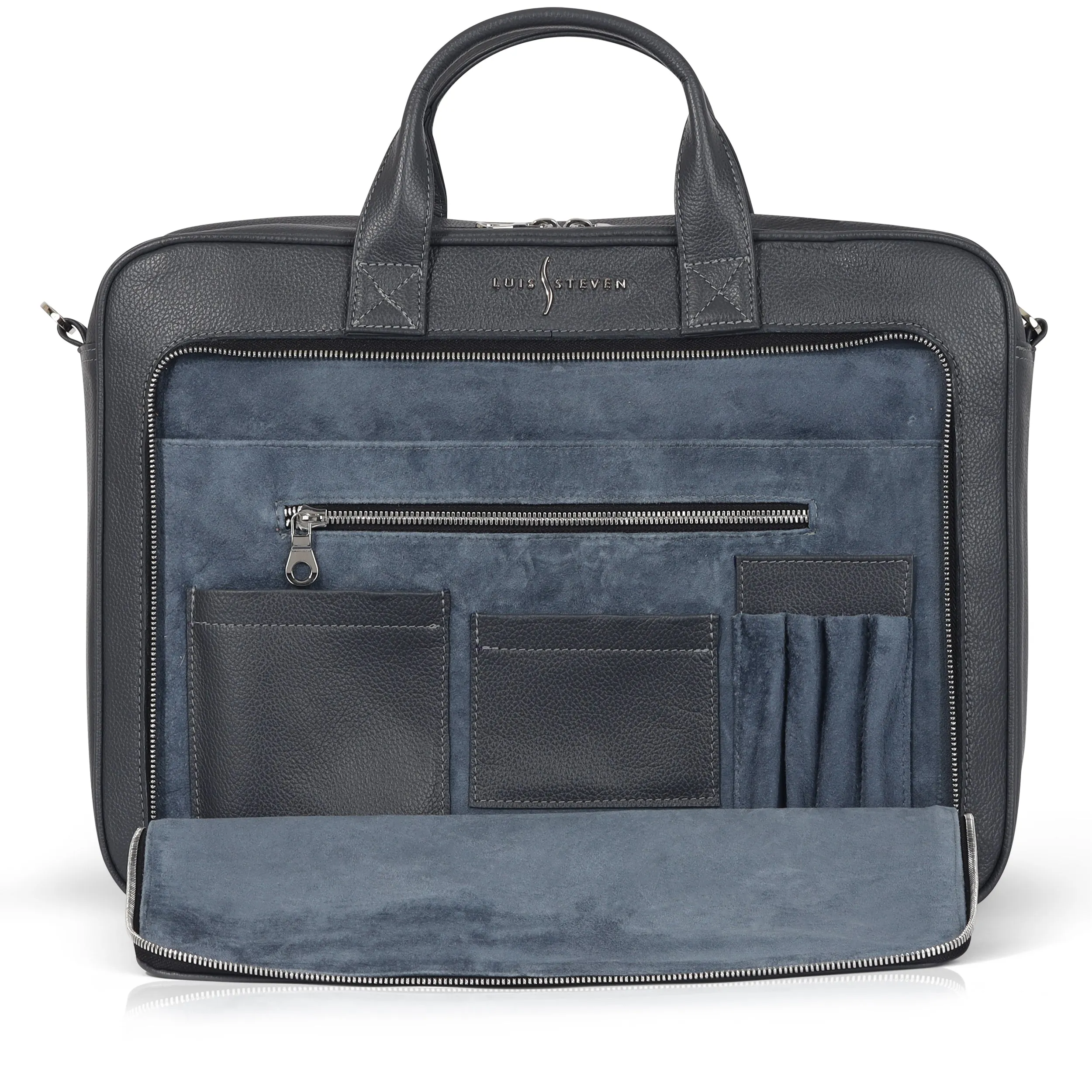 Men's Briefcase - Gray Pebble