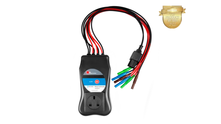 Metrel MI3125BT A2214 COMBO Inst Tester - D/L; Type B RCD; aMESM pro-Android   A2214 Ring Continuity Adaptor