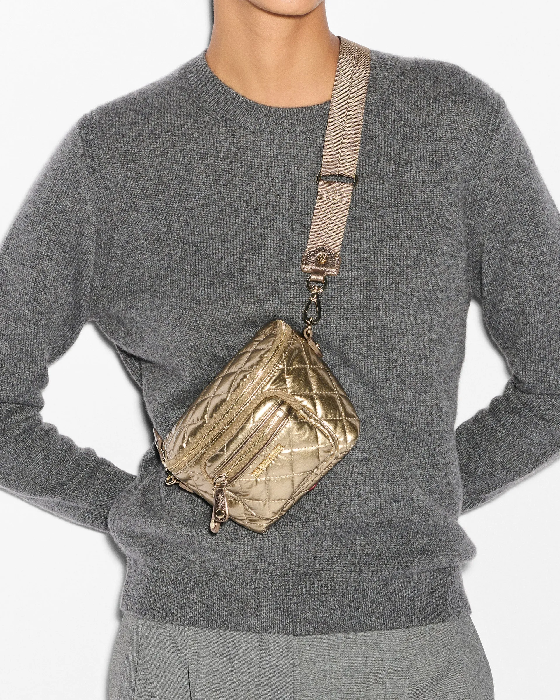 Micro Crosby Sling | Antique Gold Metallic