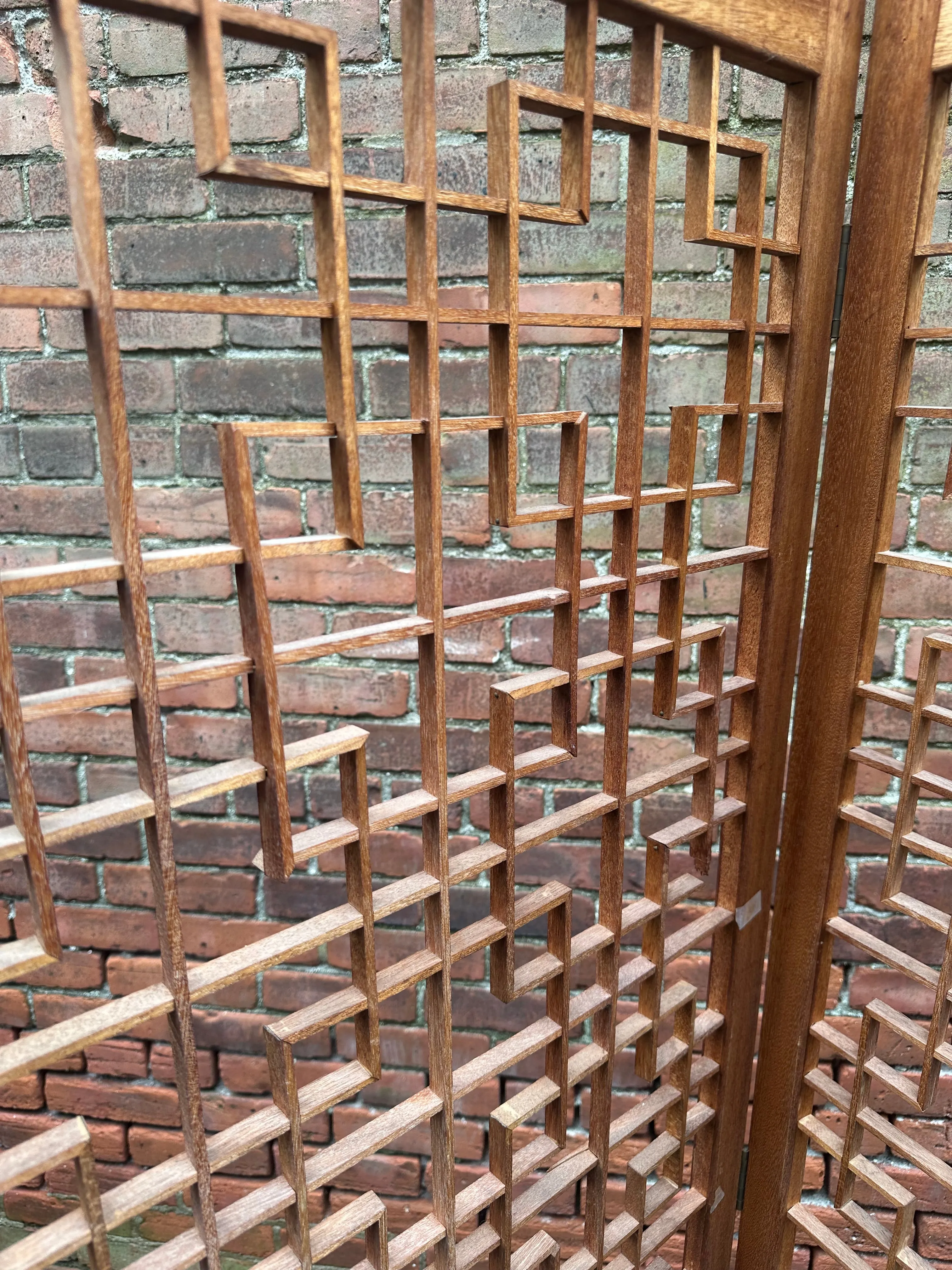 Mid Century Modern Teak Room Divider Screen