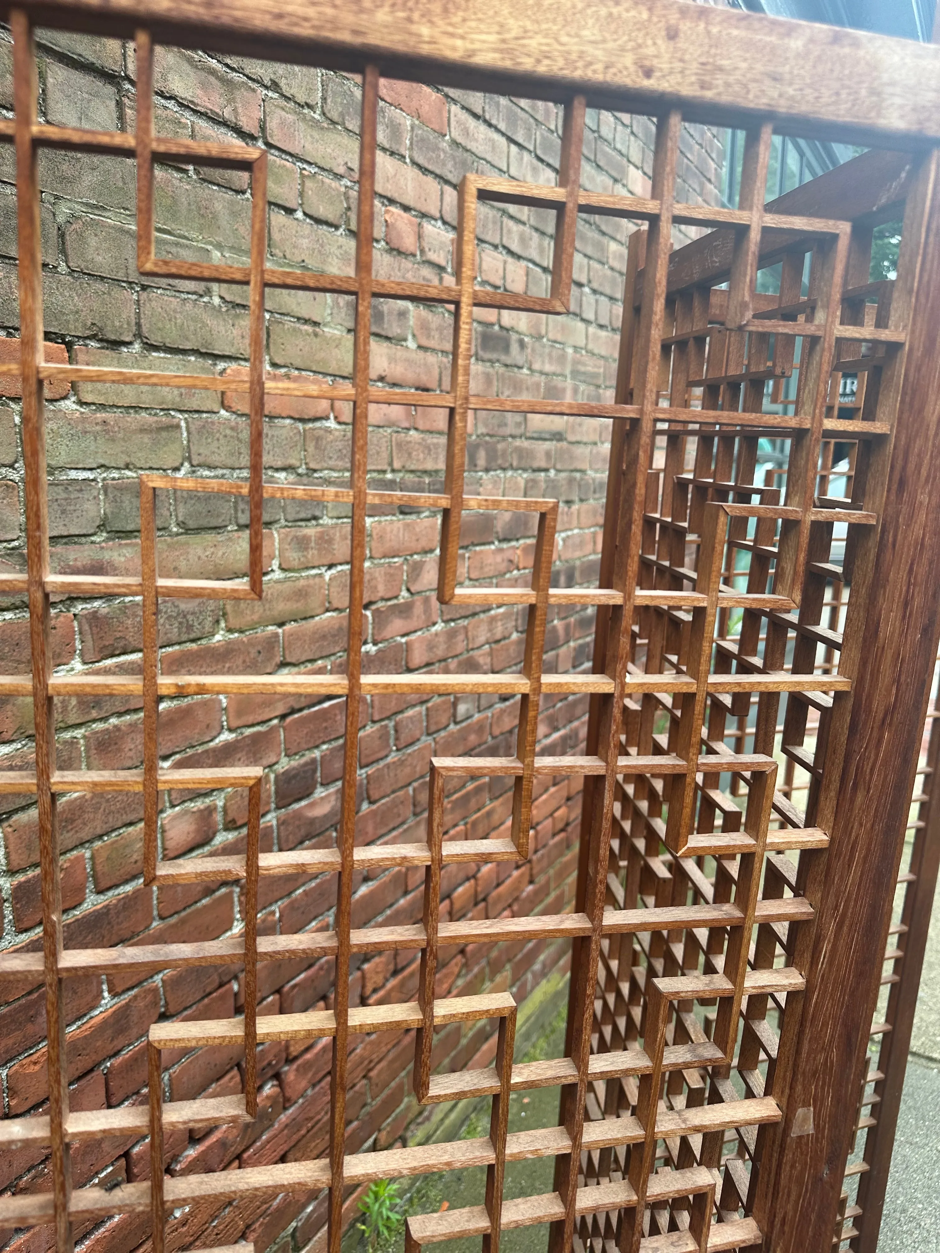 Mid Century Modern Teak Room Divider Screen