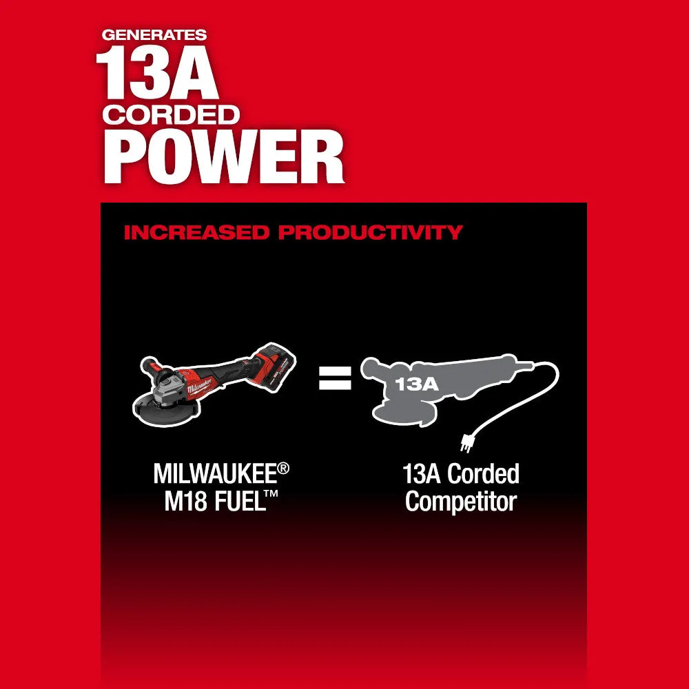 Milwaukee 3670-22 M18 FUEL 4-1/2"-6" Braking Grinder, Paddle Switch Kit