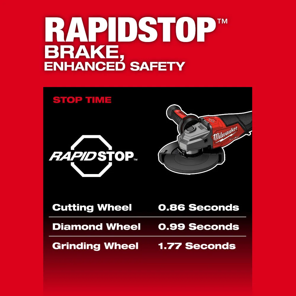 Milwaukee 3670-22 M18 FUEL 4-1/2"-6" Braking Grinder, Paddle Switch Kit