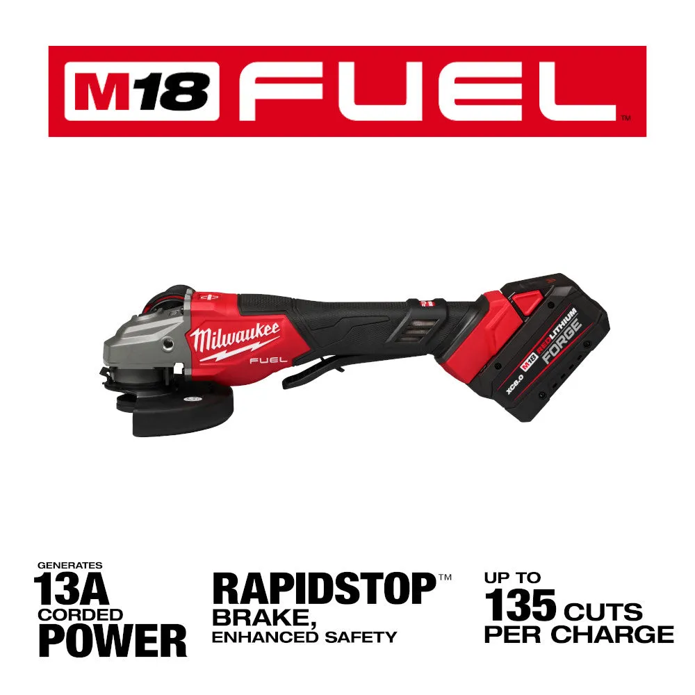 Milwaukee 3670-22 M18 FUEL 4-1/2"-6" Braking Grinder, Paddle Switch Kit