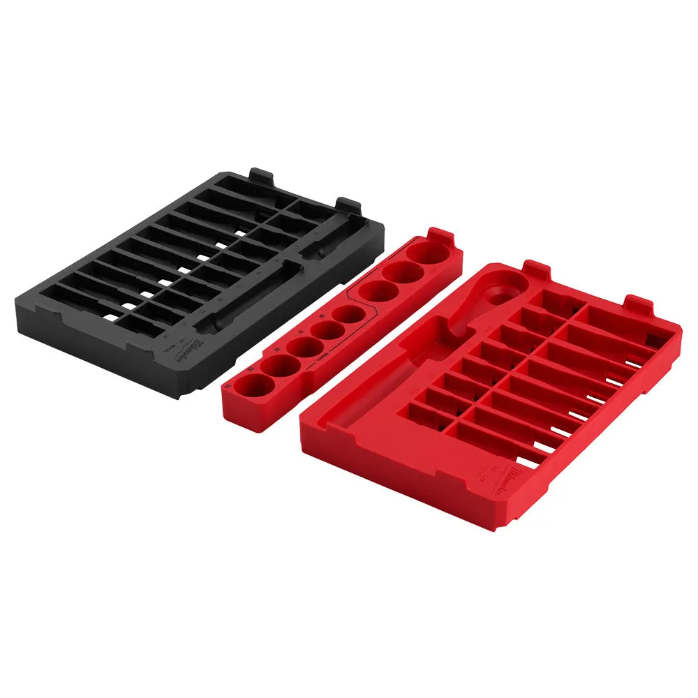 Milwaukee 48-22-9487 47pc 1/2" Drive Ratchet & Socket Set with PACKOUT Low-Profile Organizer