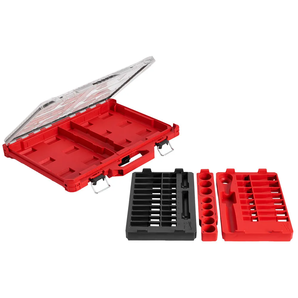 Milwaukee 48-22-9487 47pc 1/2" Drive Ratchet & Socket Set with PACKOUT Low-Profile Organizer