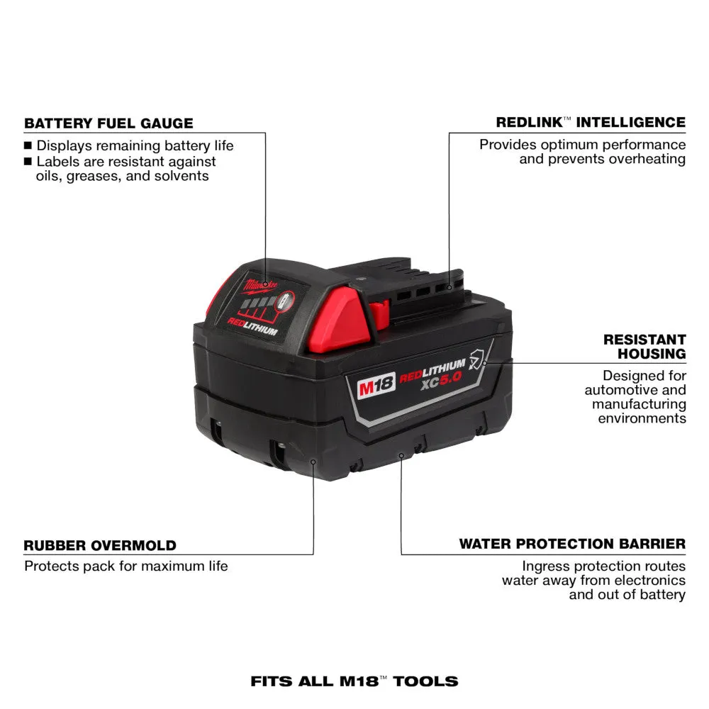 Milwaukee - M18™ REDLITHIUM™ XC5.0 Extended Capacity Battery Pack