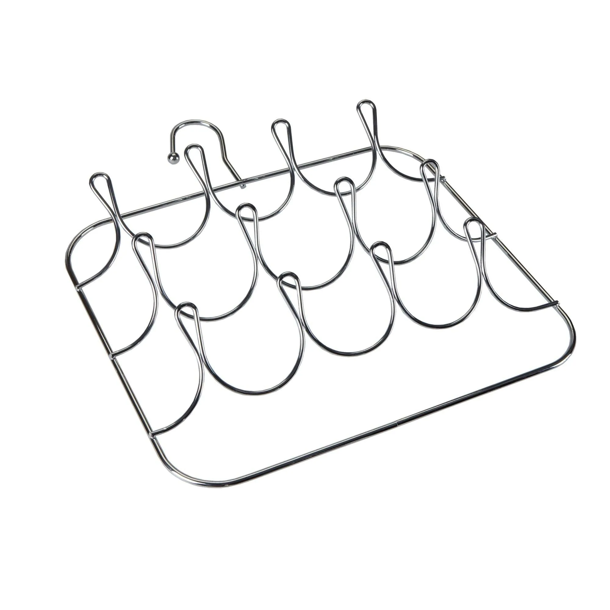 Mind Reader Scarf, Belt, Tie Organizer Hanger Holder Rack, Silver