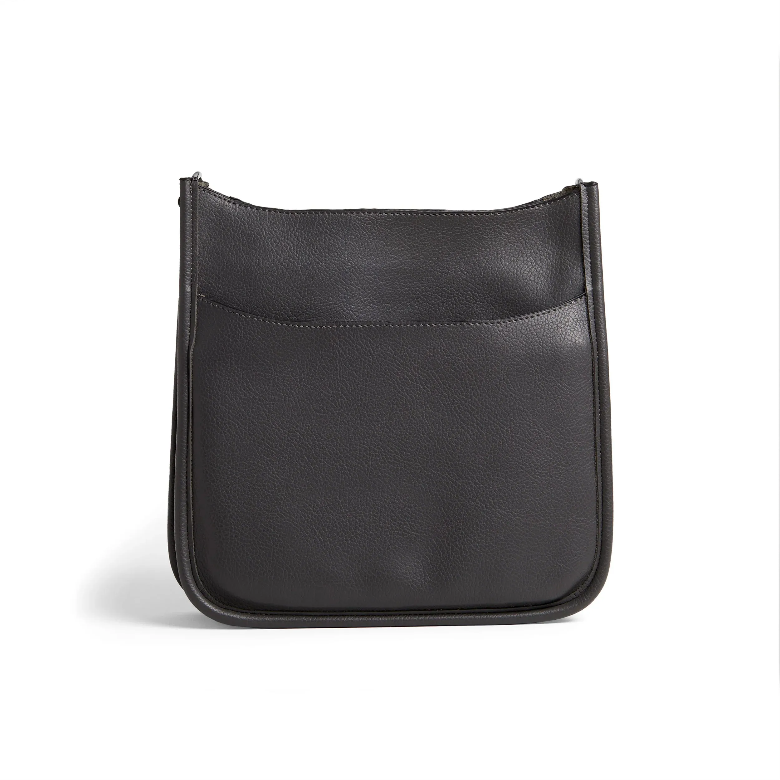 Mini Alma Zip Top Messenger Bag-Charcoal Gray