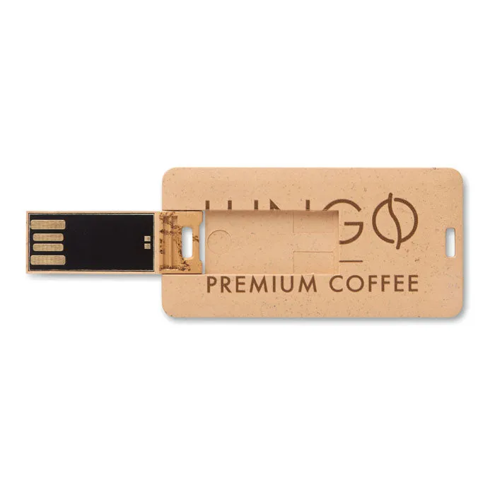 Mini eko USB stick od pšenične slame u obliku kartice, od 1Gb - 32Gb