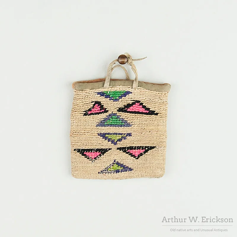 Miniature Child's Cornhusk Bag
