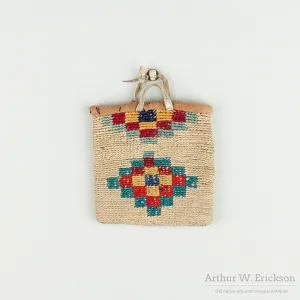 Miniature Child's Cornhusk Bag
