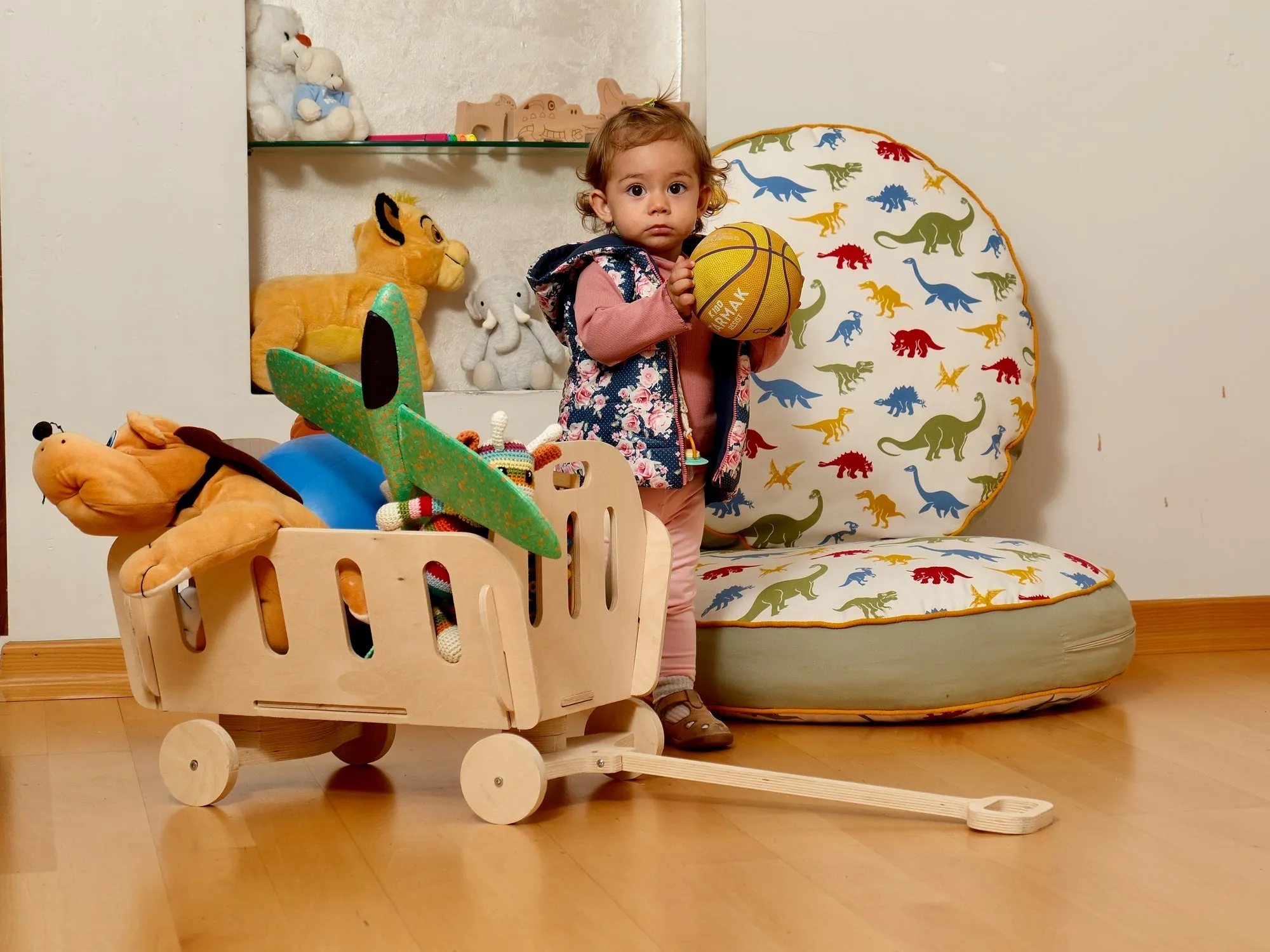 Montessori Wooden Toy Storage Organizer | Eco-Friendly Nursery & Playroom Toy Chest | Kids Furniture & Baby Gift