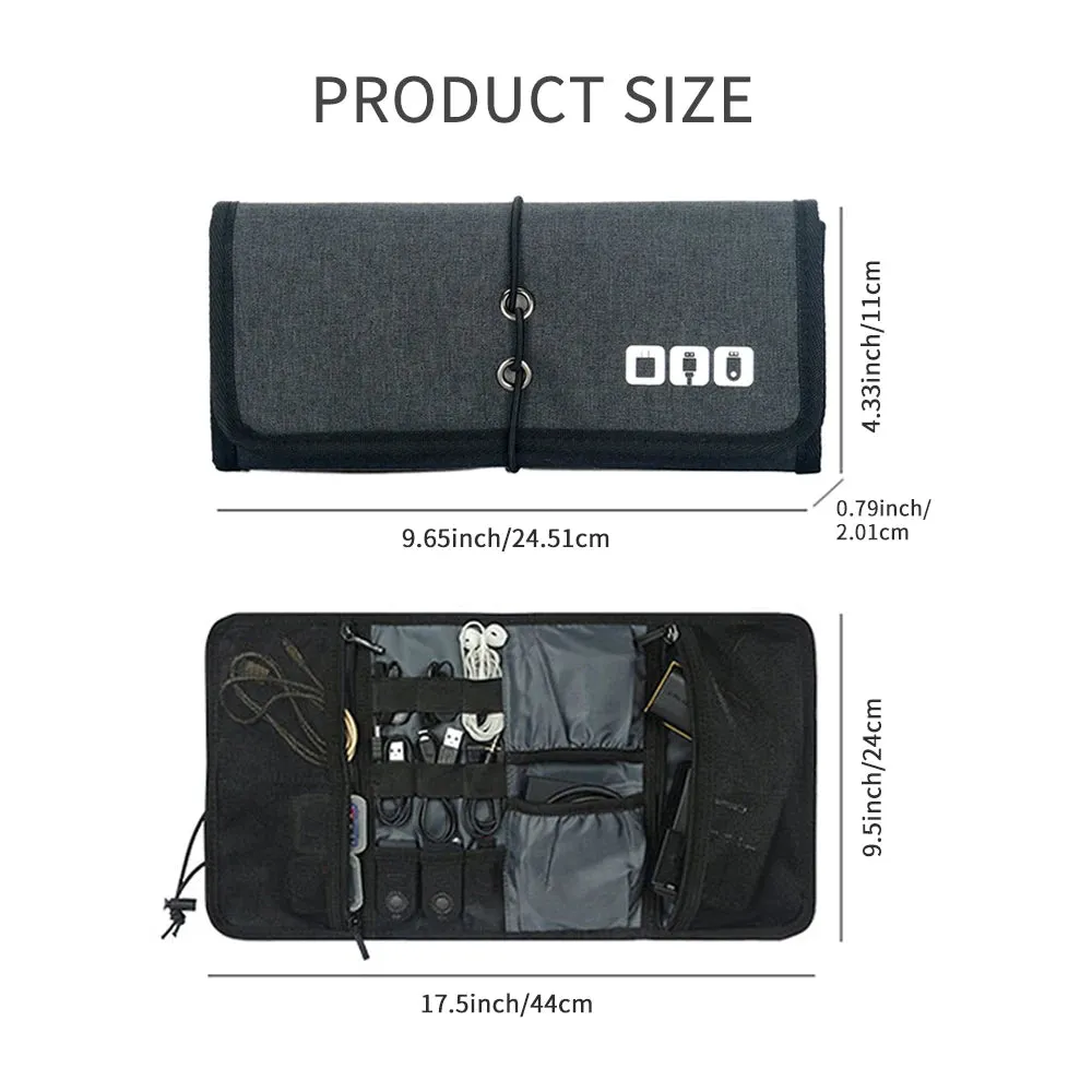 Multifunctional Travel Digital Cable Storage Bag – Lightweight, Waterproof, Portable Organizer for Electronic Accessories