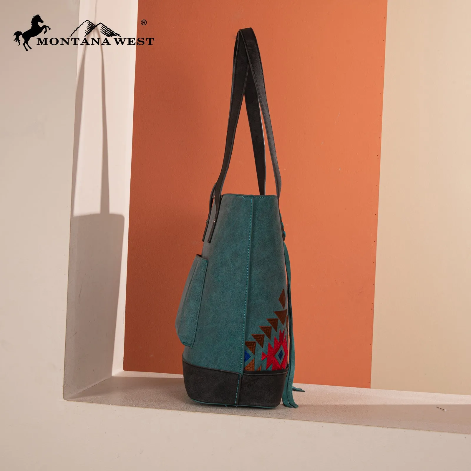 MW1312G-8317  Montana West Embroidered Collection Tote