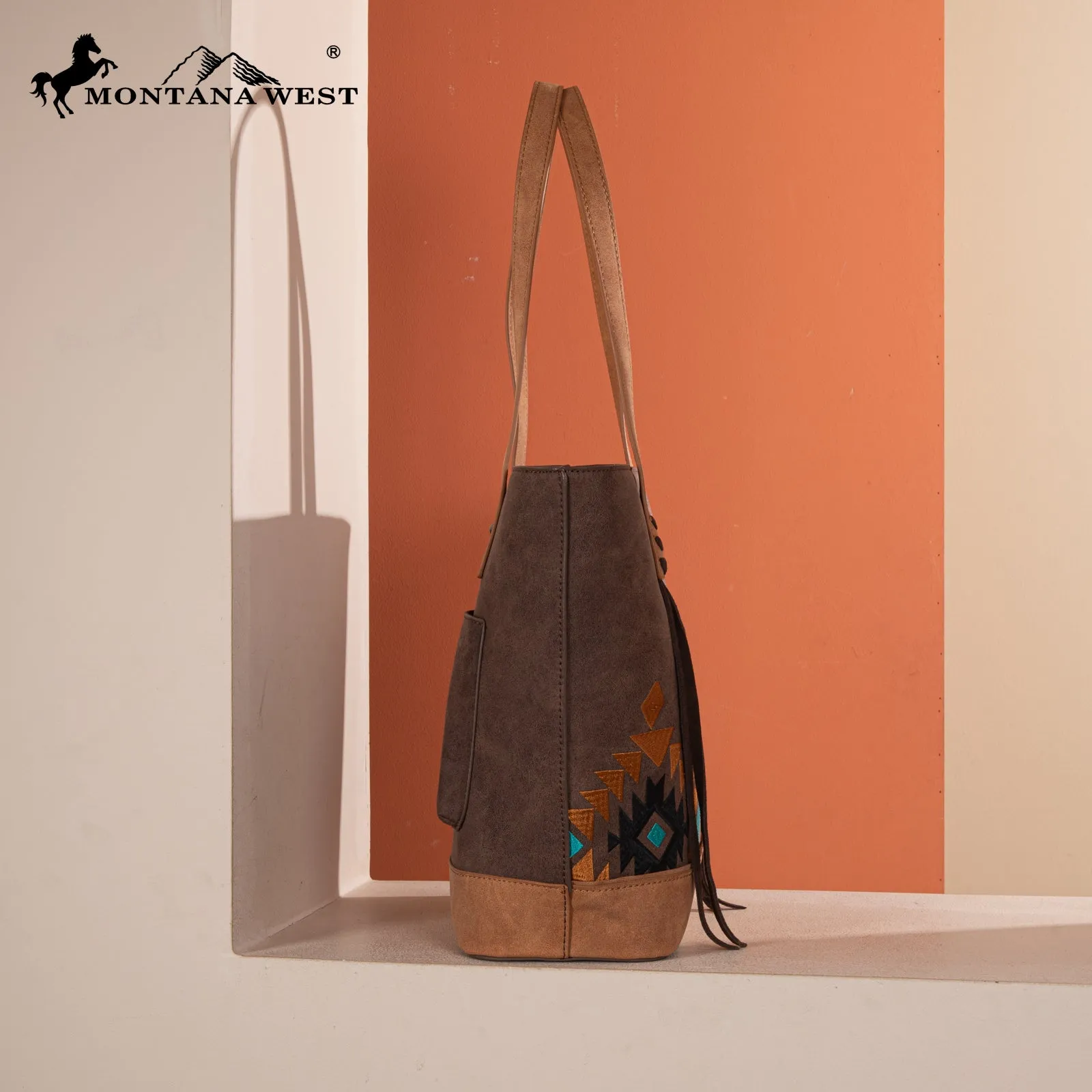 MW1312G-8317  Montana West Embroidered Collection Tote
