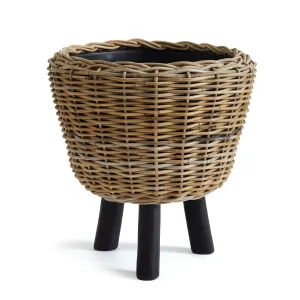 NAPA Home & Garden, WOVEN RATTAN DRY BASKET PLANT RISER 21.25",NNV427