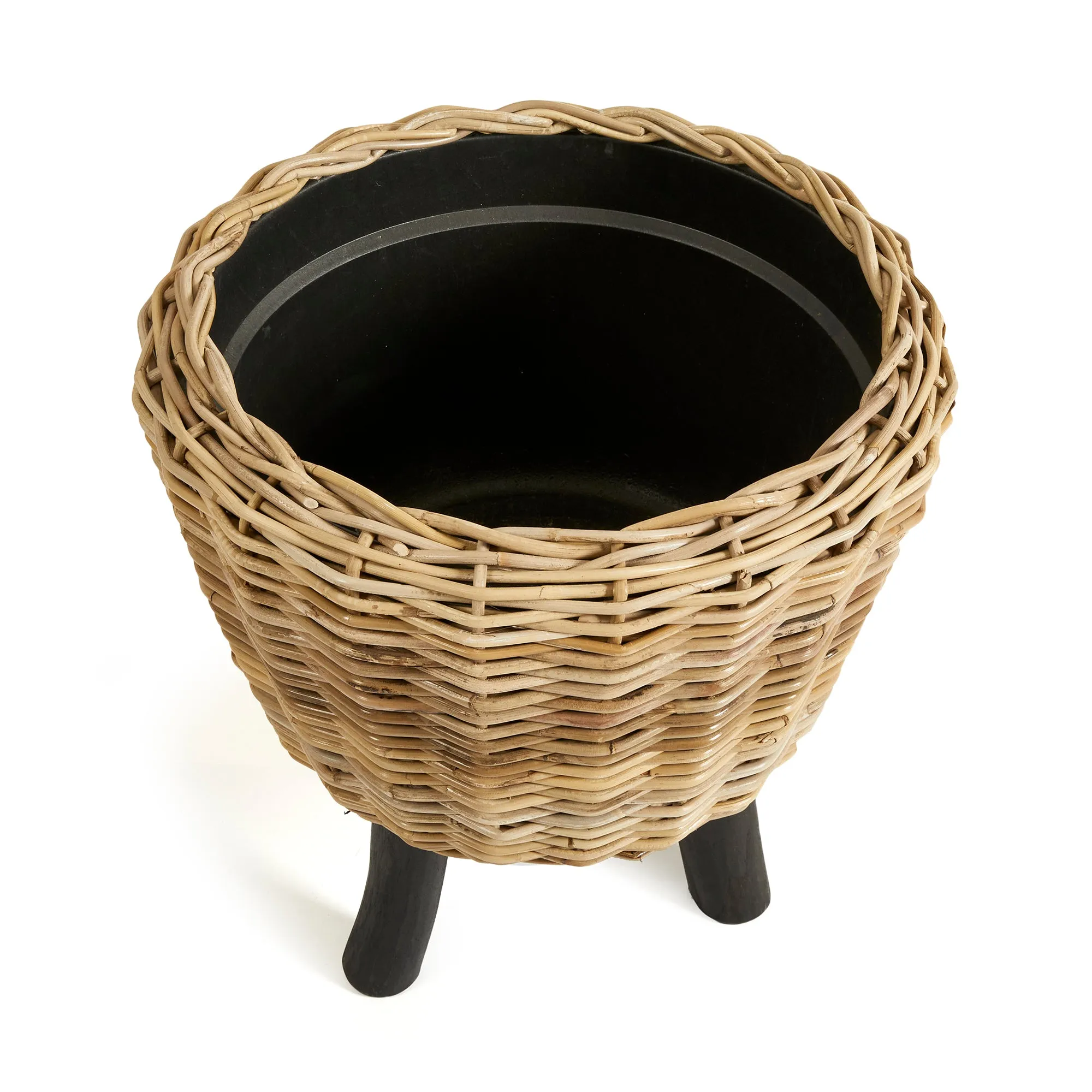 NAPA Home & Garden, WOVEN RATTAN DRY BASKET PLANT RISER 21.25",NNV427