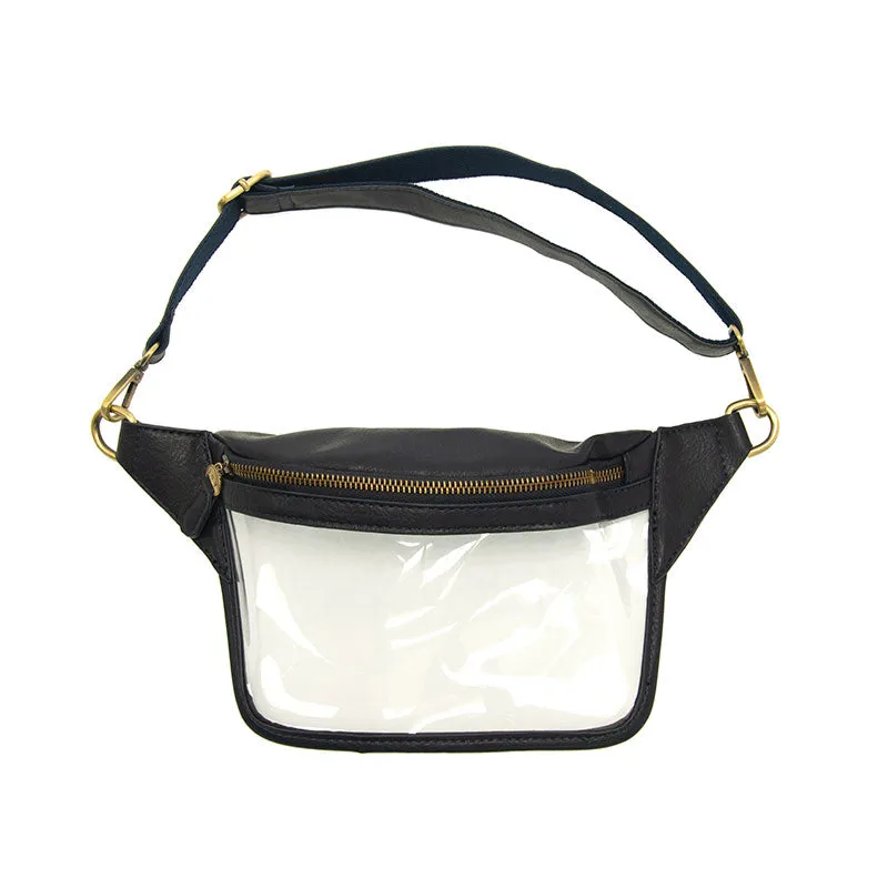 Navy/Clear Sylvie Sling/Belt Bag