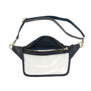 Navy/Clear Sylvie Sling/Belt Bag