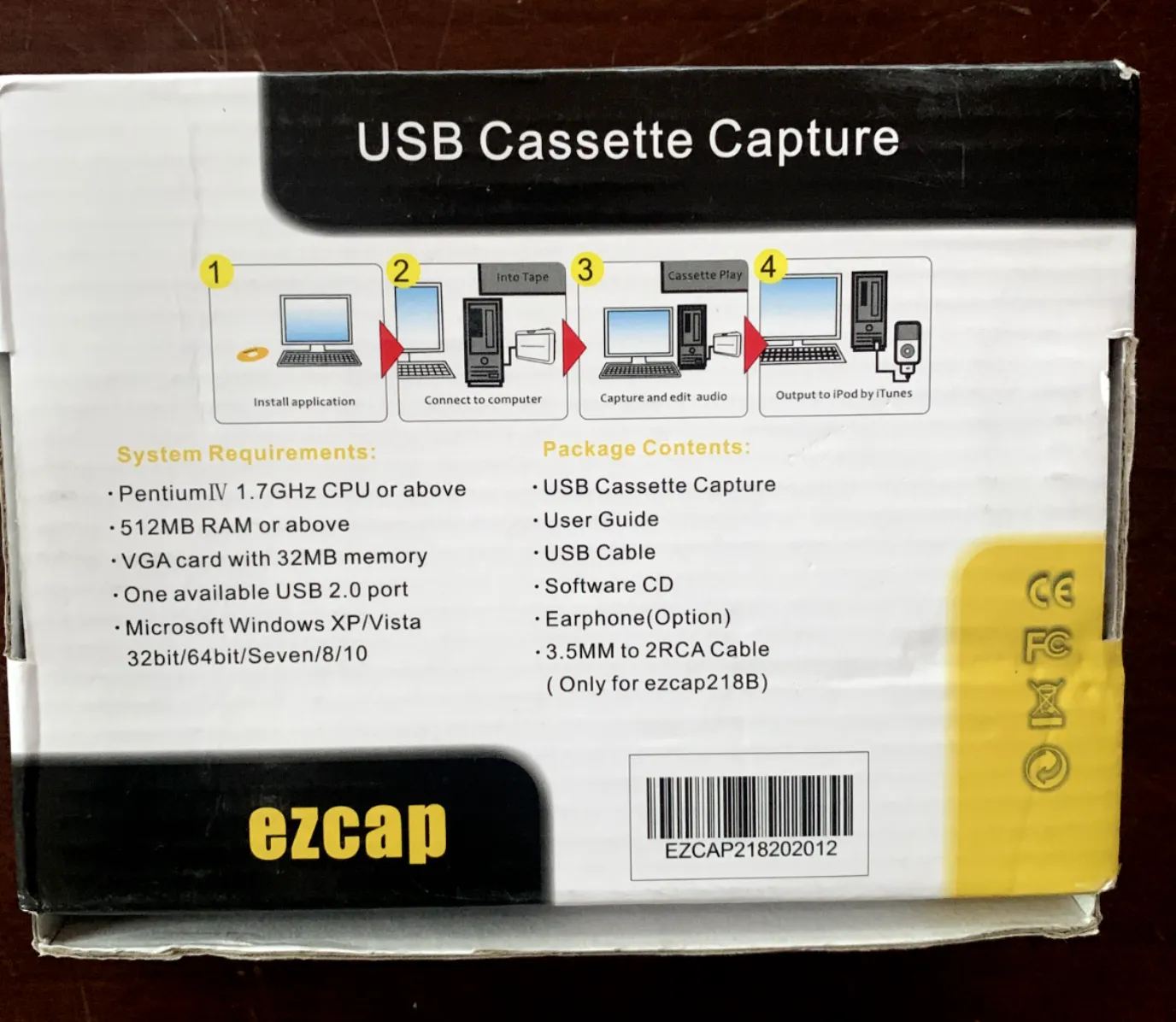NEW Ezcap Super USB Cassette Capture - Tape To MP3 Converter Audio Music Player