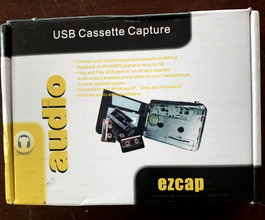 NEW Ezcap Super USB Cassette Capture - Tape To MP3 Converter Audio Music Player