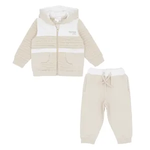 New In Pastels & Co Boys Beige Tracksuit
