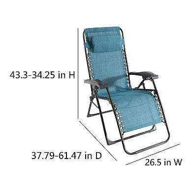 New Sonoma Goods For Life® Anti-Gravity Patio Lounge Chair in Teal! Retails $120 
