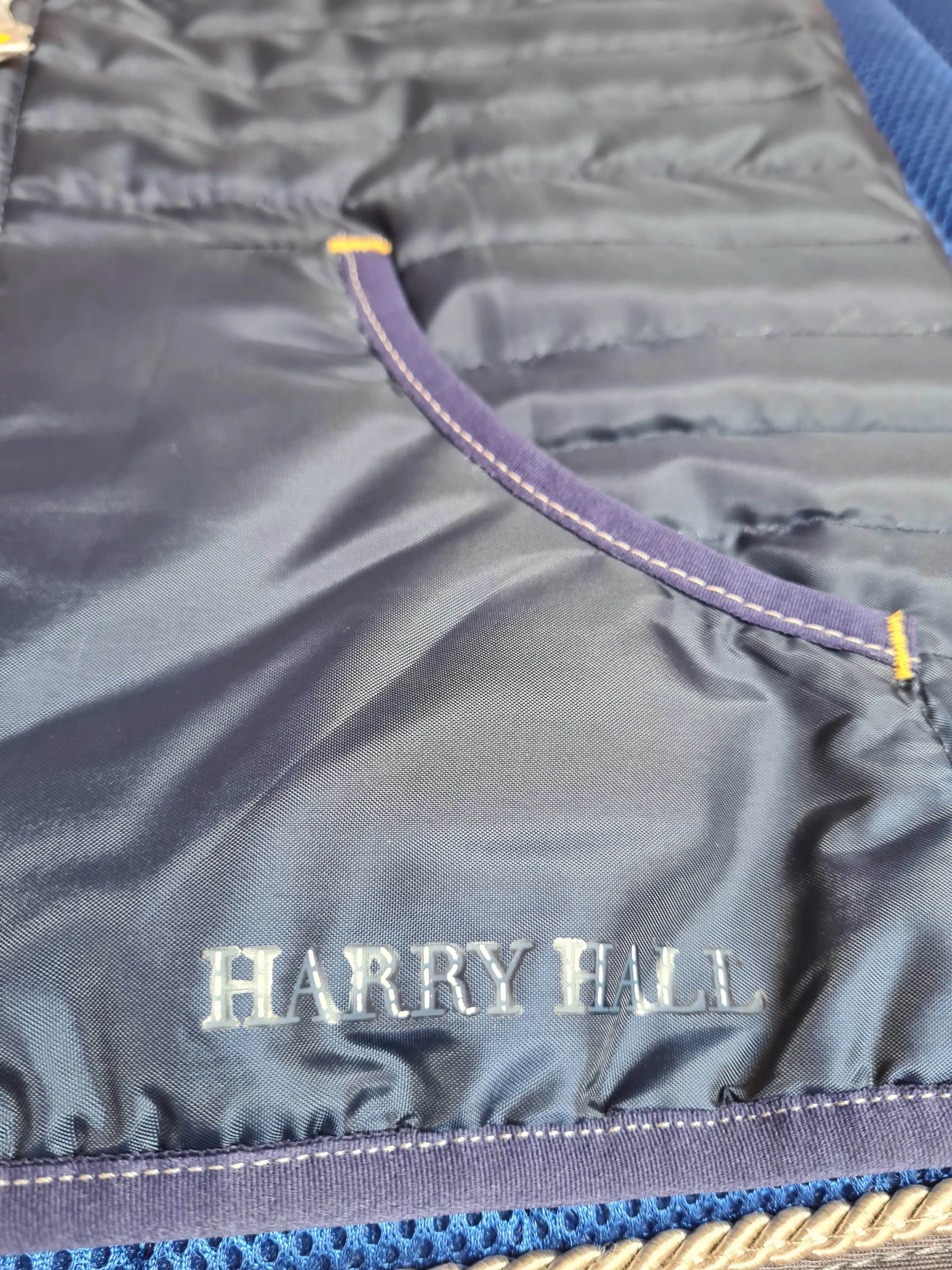 NEW WITH TAGS Harry Hall Navy Gilet age 7/8  FREE POSTAGE 🟢