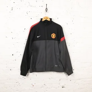 Nike Manchester United Tracksuit Top Jacket - Grey/Black - XL
