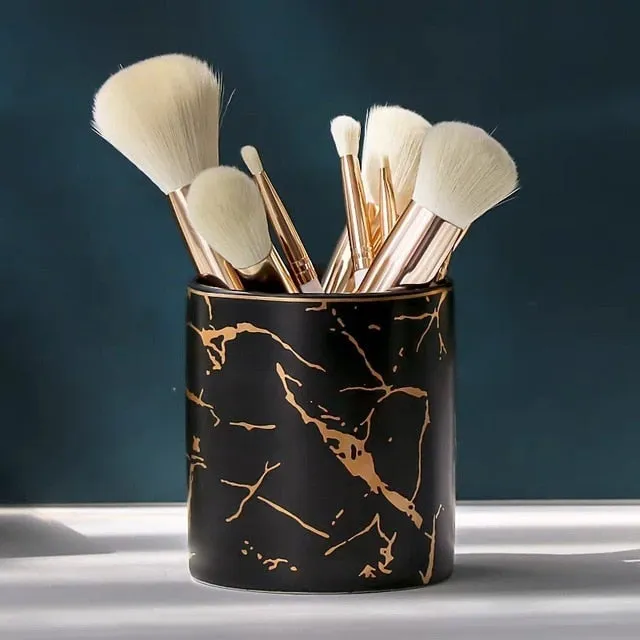 Nordic Marbled Makeup Brush Holder I SPAFAIR