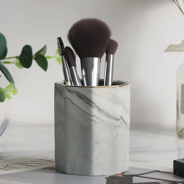 Nordic Marbled Makeup Brush Holder I SPAFAIR