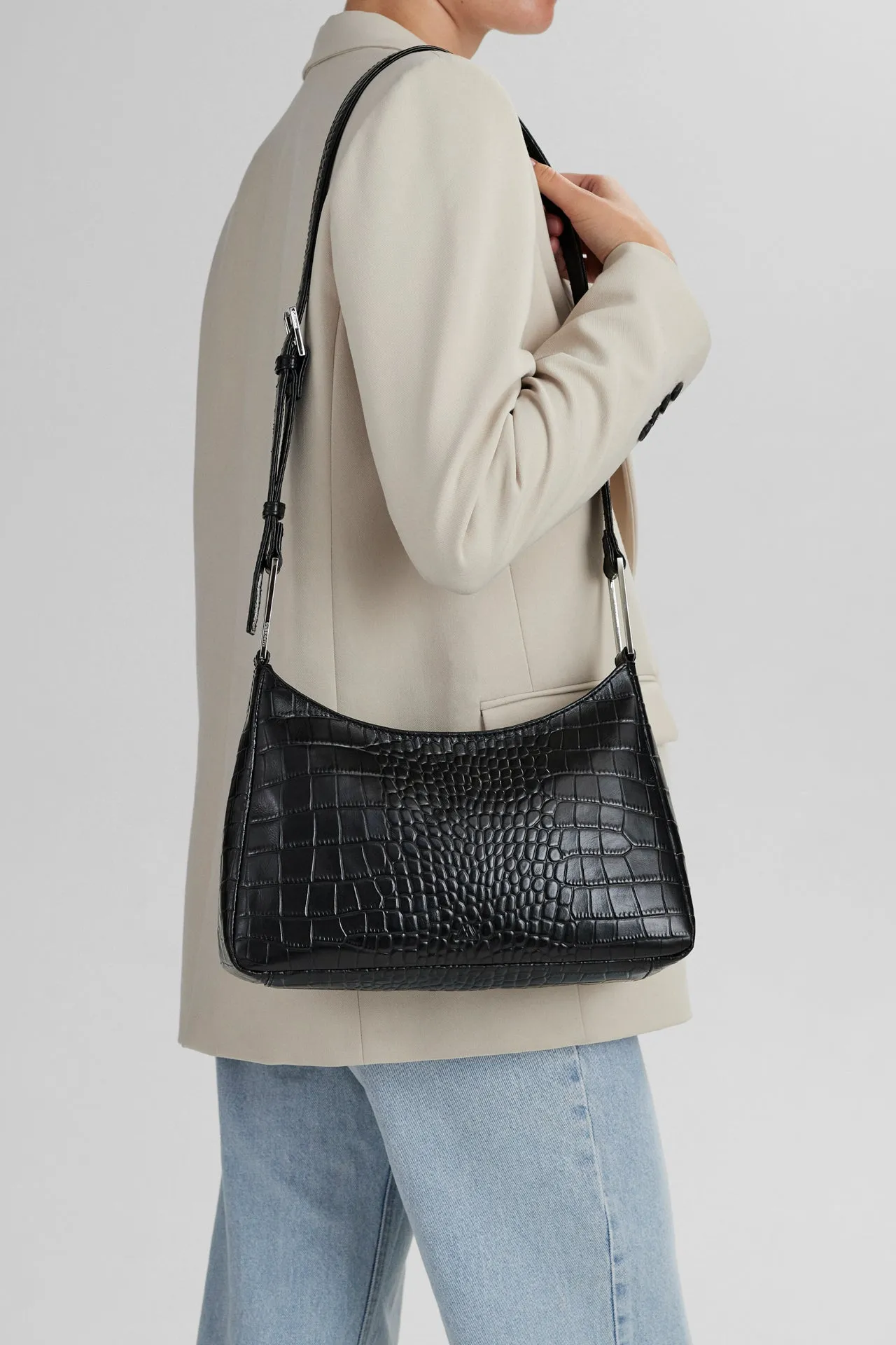 NuriaMBG Crossbody Bag, Croco