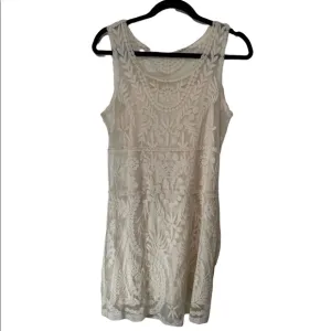 NWOT Express Lace Sleeveless Mini Bodycon Dress w/ inner shell Size Small