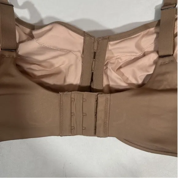 NWT $82‎ Spanx [ 36G ] Low Profile Illusion Lace Minimizer Bra Cafe Nude