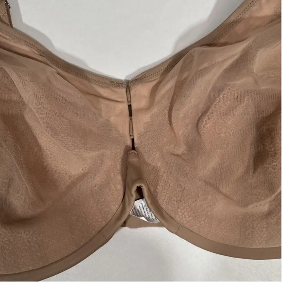 NWT $82‎ Spanx [ 36G ] Low Profile Illusion Lace Minimizer Bra Cafe Nude