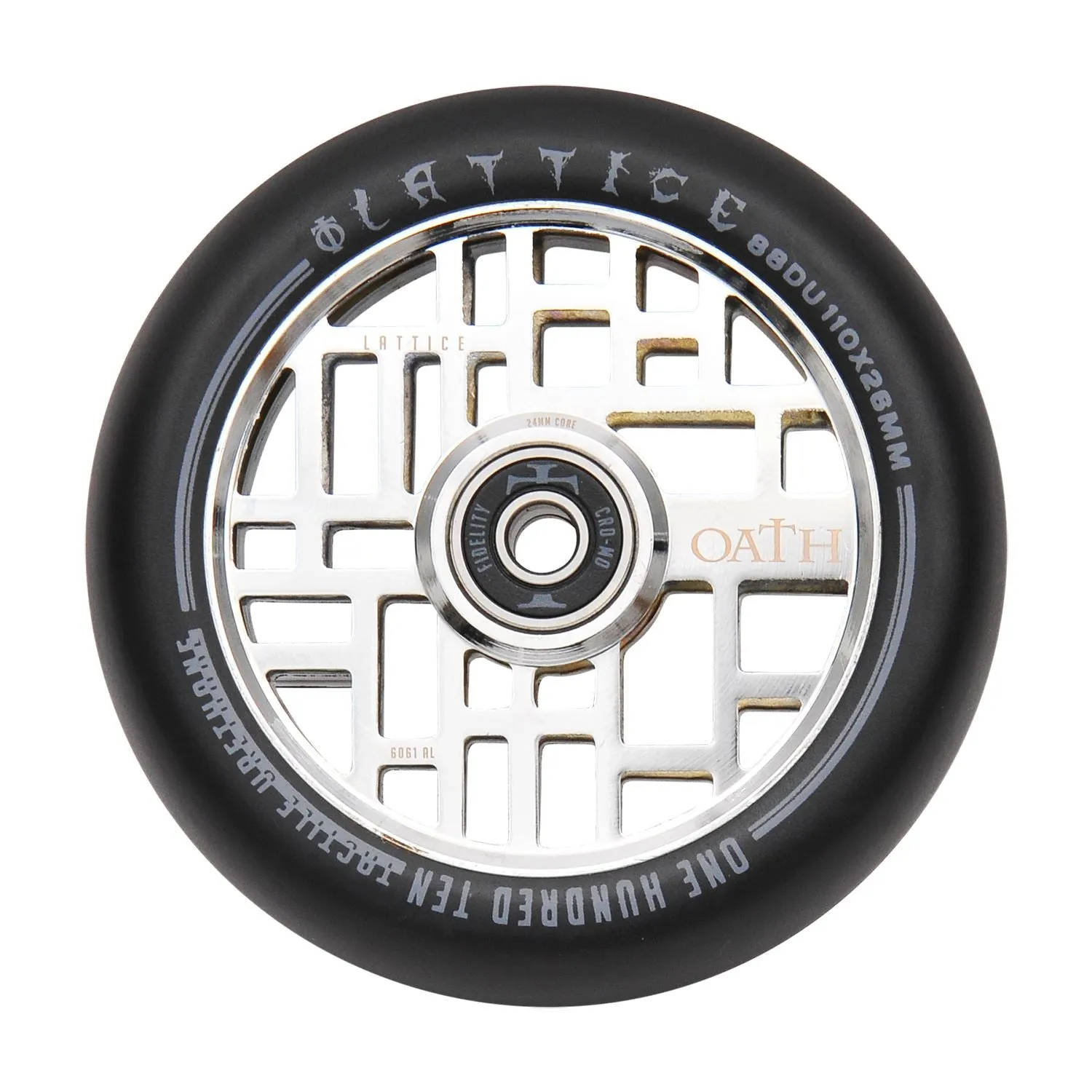Oath Lattice 110mm Wheels - Neo Silver