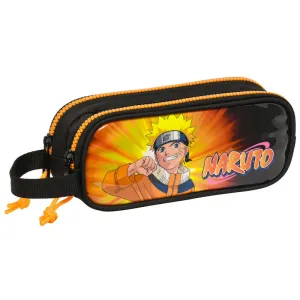 Official Naruto double zip pencil case - SAFTA - 21cm
