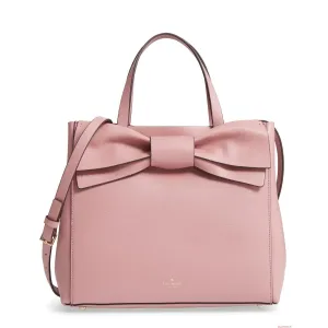 Olive Drive Brigette Bow Dust Peony Satchel Bag