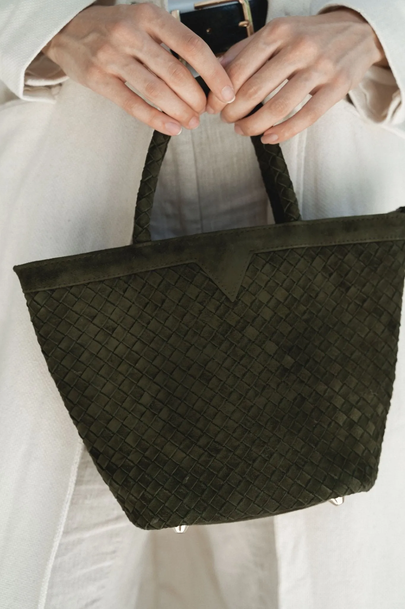 Olive Suede Bag