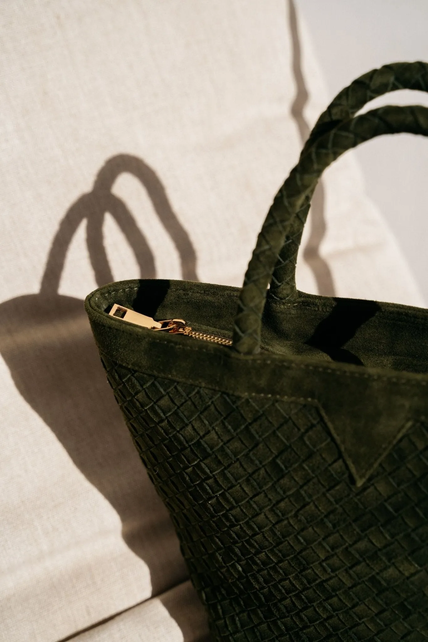 Olive Suede Bag