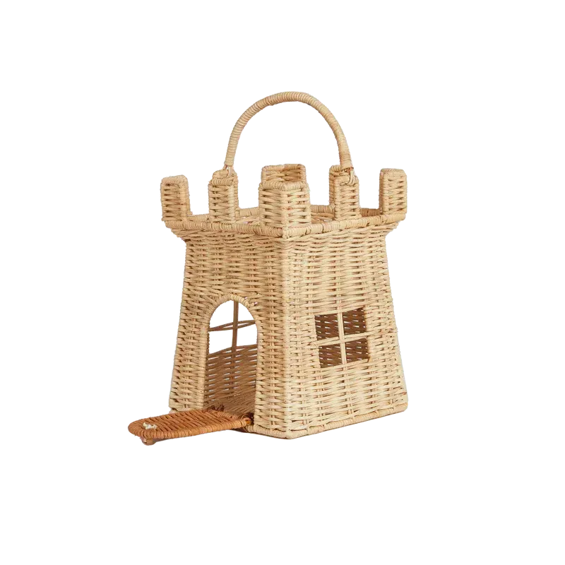 Olli Ella Rattan Castle Bag