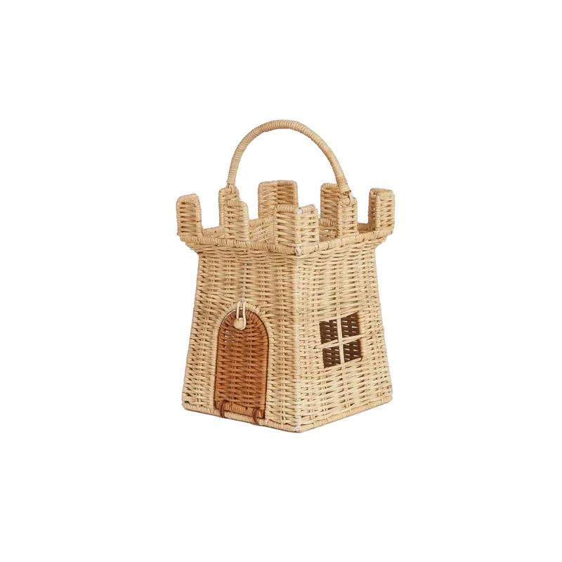 Olli Ella Rattan Castle Bag