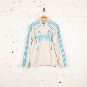 Olympique Marseille Adidas 2010 Football Tracksuit Top Jacket - White - M